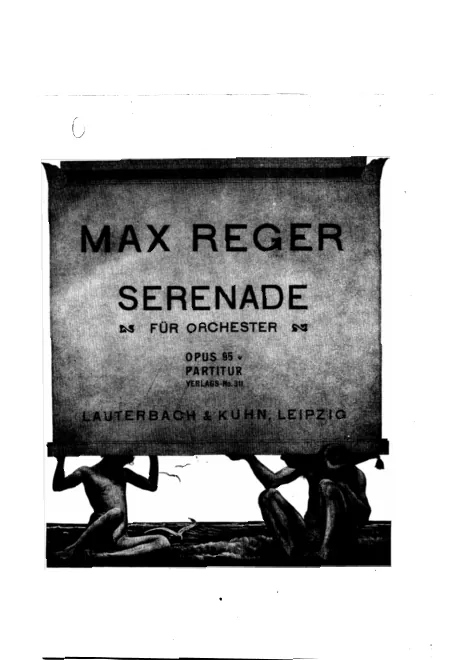 First page of Serenade for Orchestra