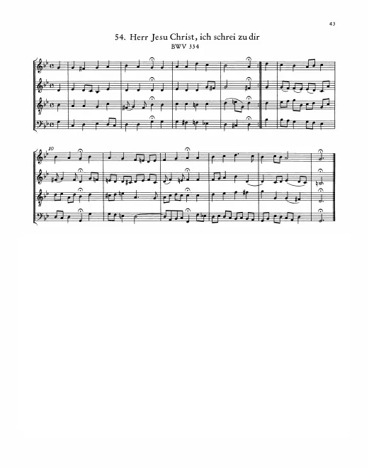 First page of Herr Jesu Christ, du höchstes Gut