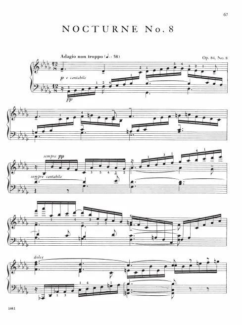 First page of Huit Pièces brèves