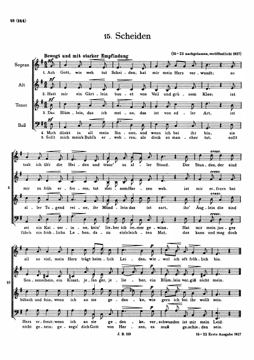 First page of 12 Deutsche Volkslieder