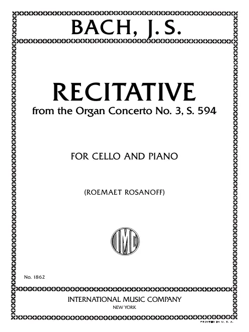 First page of Organ Concerto in C major