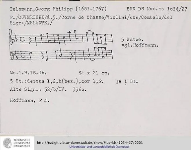 First page of Ouverture