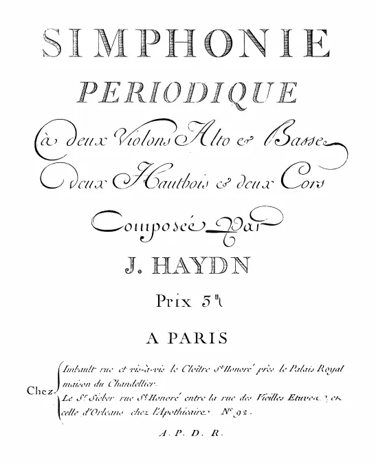 First page of Symphony No.65 in A major