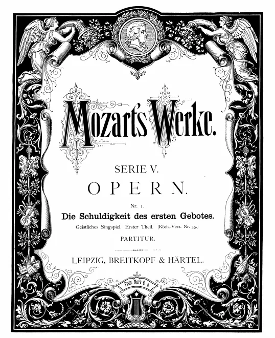 First page of Die Schuldigkeit des ersten Gebotes