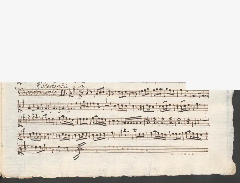 First page of Baryton Trio in G major