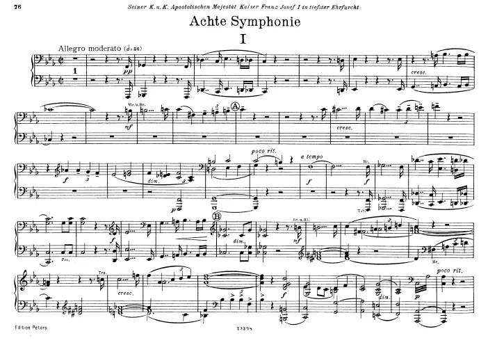 First page of Symphony No.8