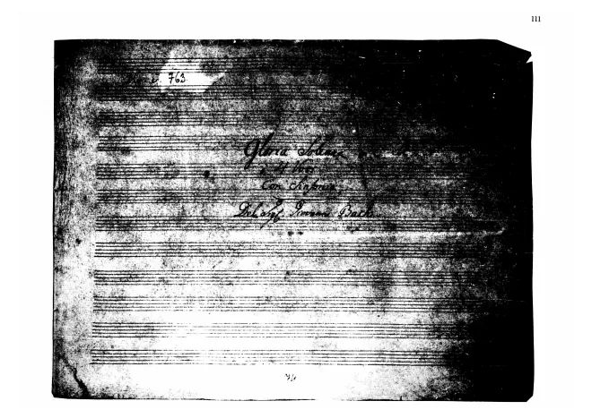 First page of Gloria Solemne in C major, W.YE 3