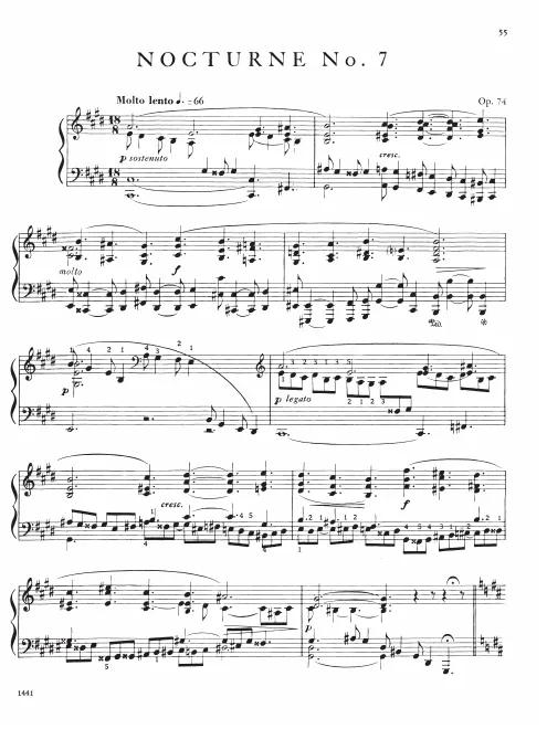 First page of Nocturne No.7
