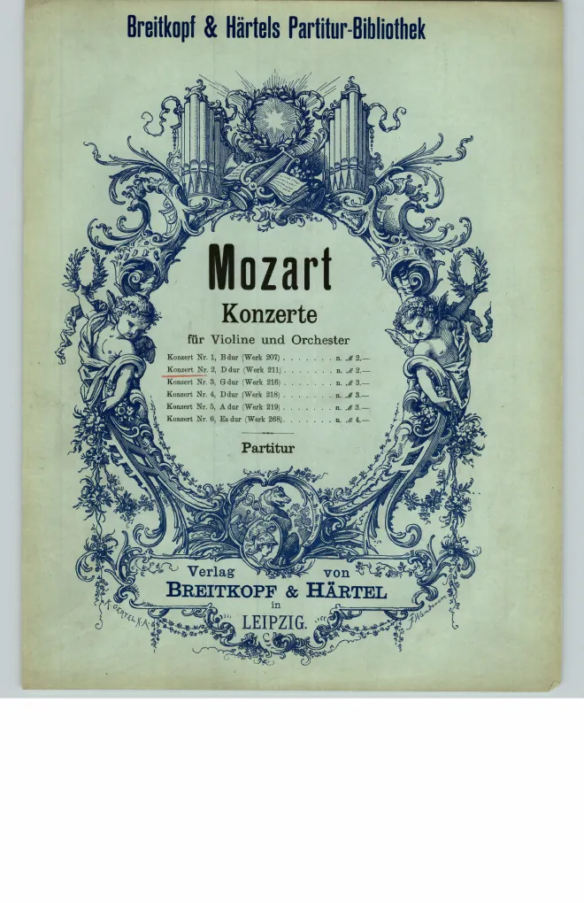 First page of Violin Concerto No.2