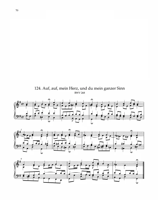 First page of Auf, auf, mein Herz, und du, mein ganzer Sinn