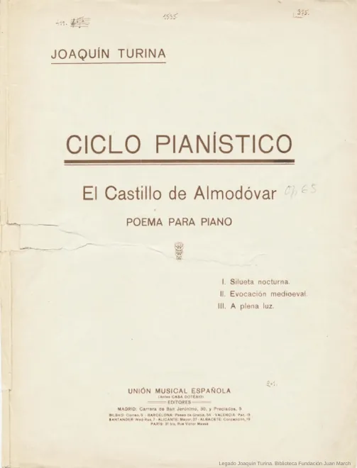 First page of El castillo de Almodóvar