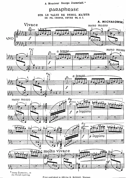 First page of Waltzes