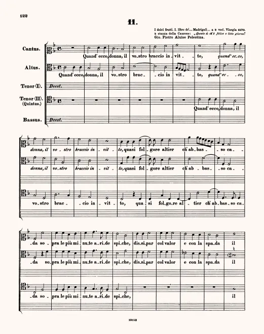 First page of Quand'ecco donna