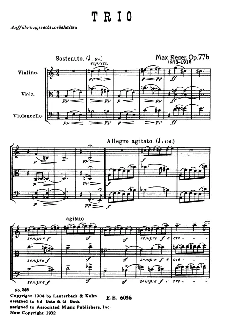 First page of String Trio No.1