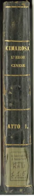 First page of L'eroe cinese