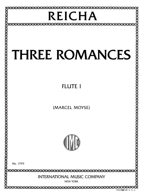 First page of 3 Romances for 2 Flutes