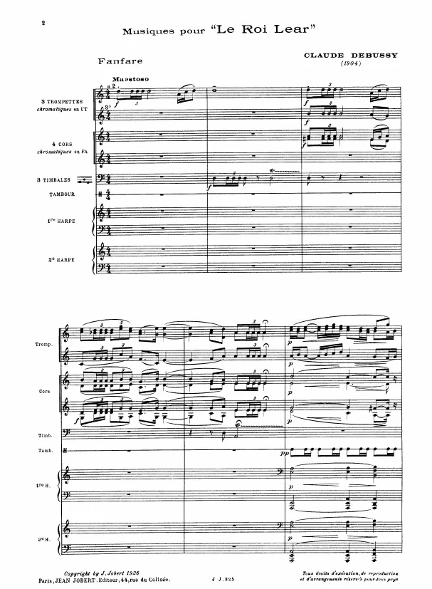 First page of Le roi Lear