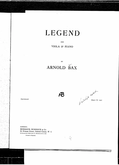 First page of Legend