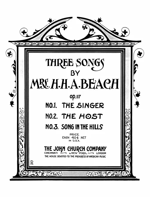 First page of 3 Songs