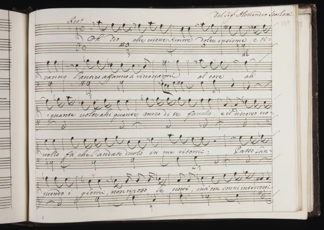 First page of Oh Dio che viene Amore