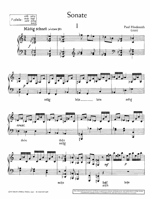 First page of Harp Sonata
