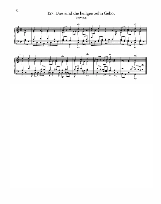 First page of Dies sind die heilgen zehn Gebot