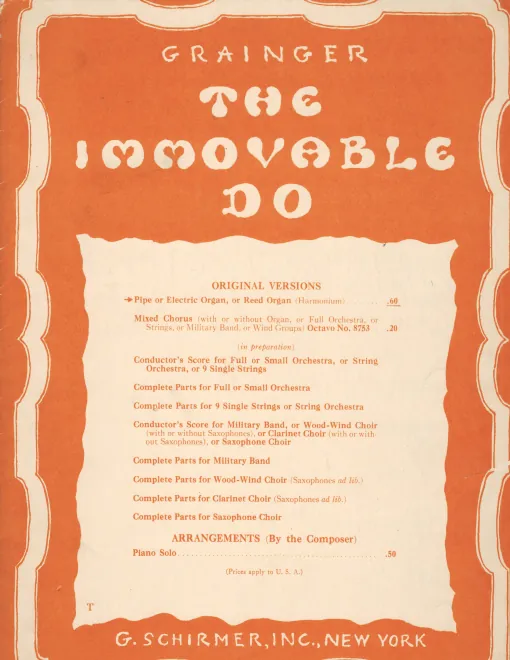 First page of The Immovable Do