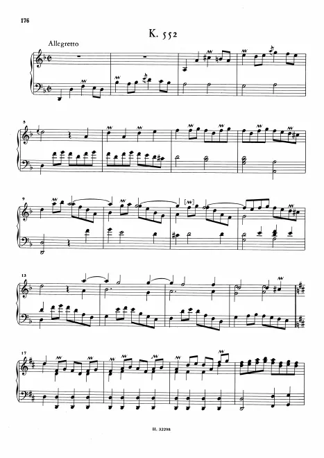 First page of Keyboard Sonata in D minor