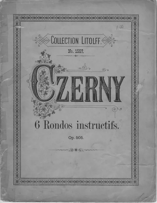 First page of Six Rondeaux Instructifs et agréables