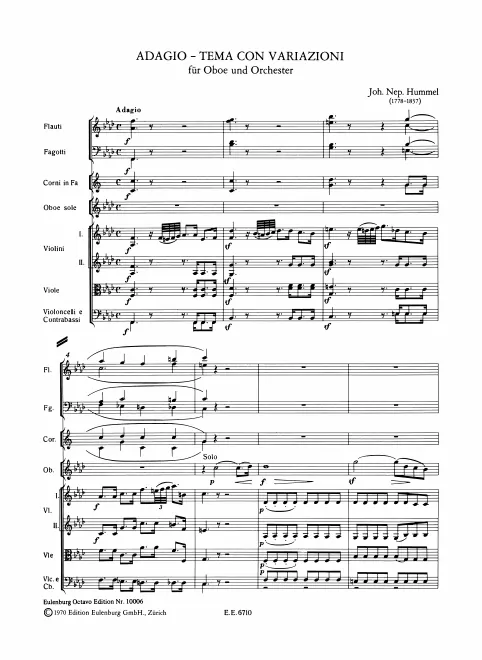 First page of Introduction, thème et variations