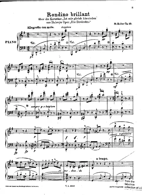 First page of Rondino brillant