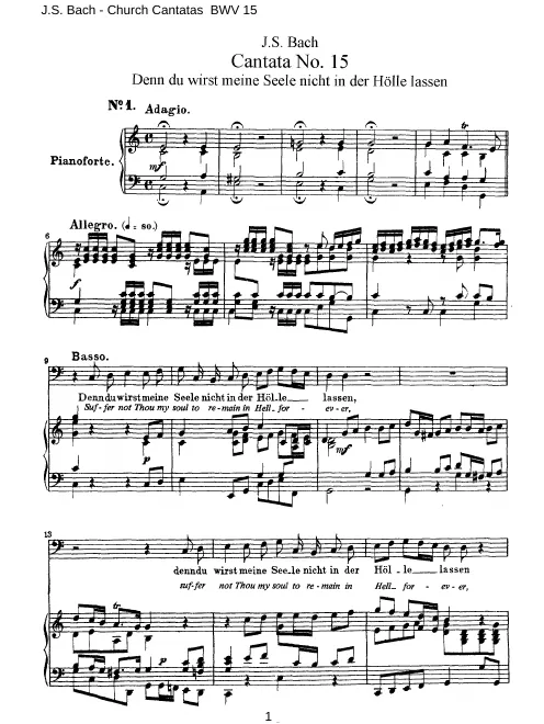 First page of Denn du wirst meine Seele nicht in der Hölle lassen