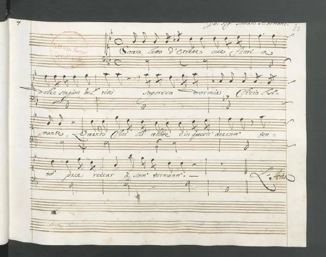 First page of Sovra letto d’erbette