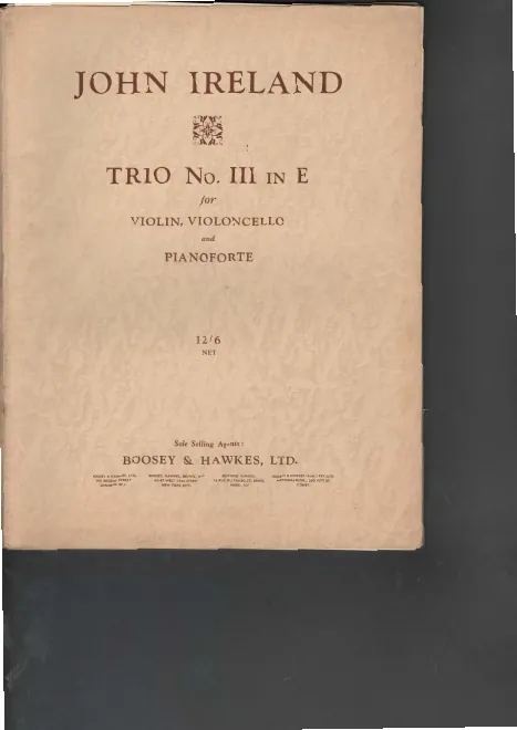 First page of Piano Trio No.3
