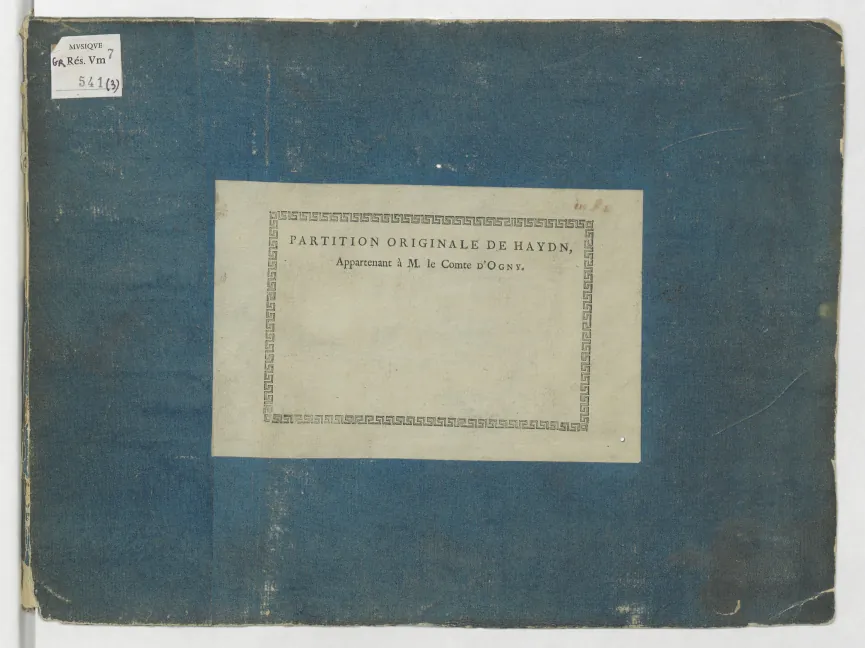 First page of Symphony No.86 in D major