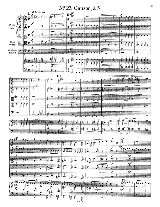 First page of Canzon à 5