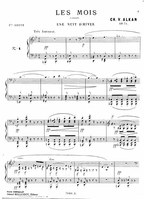 First page of Les mois