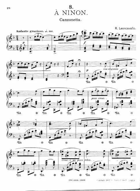 First page of À Ninon