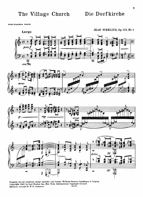 First page of 5 Characteristic Impressions, Op.103