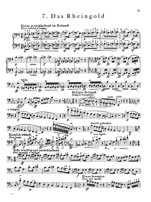 First page of Das Rheingold