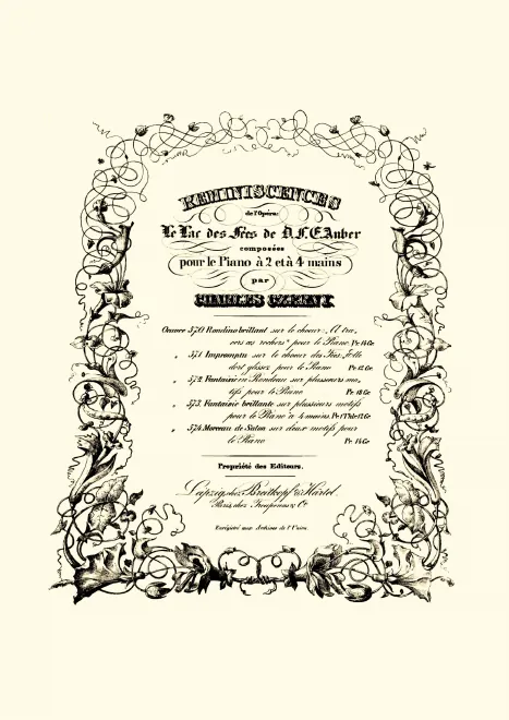 First page of Impromptu sur la choeur des Fées 'Elle dort glissez'