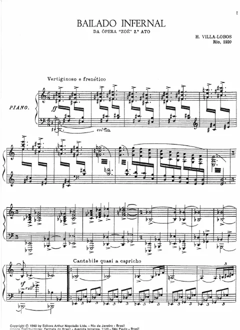 First page of Bailado infernal