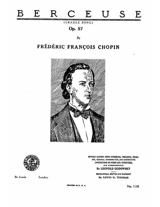 First page of Berceuse