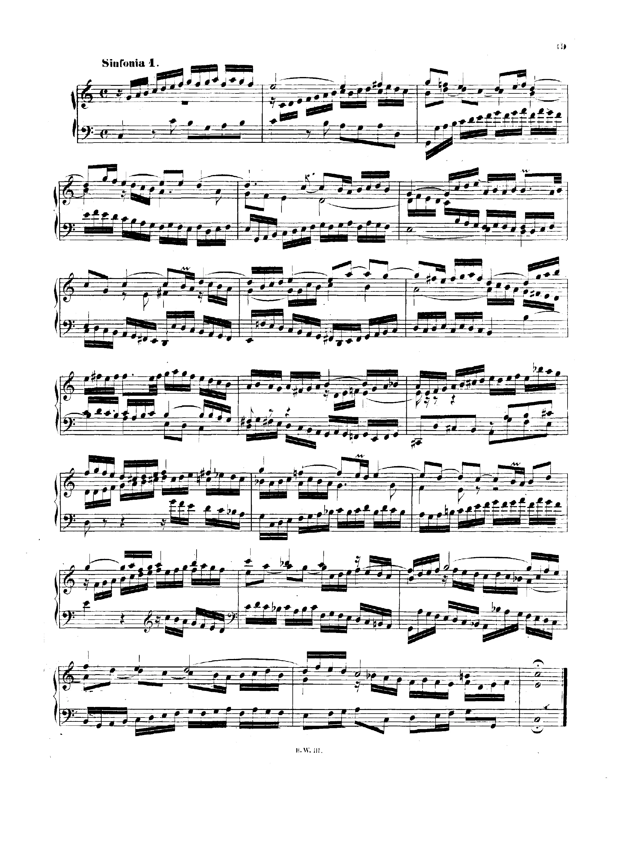 First page of 15 Sinfonias