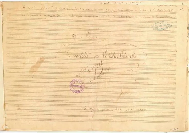 First page of String Quartet No.18