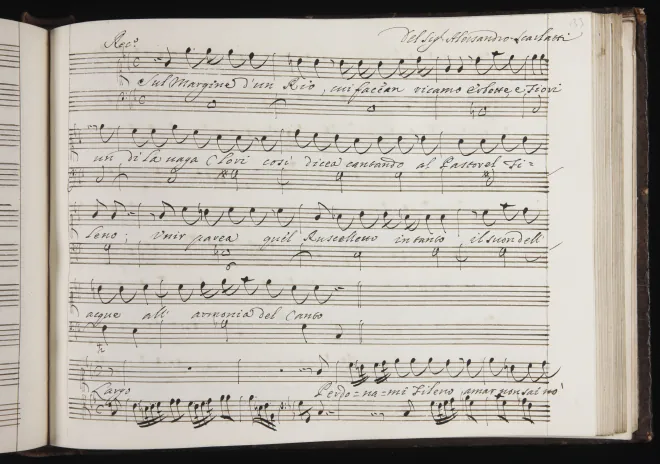First page of Sul margine d'un rivo cui facevan ricamo