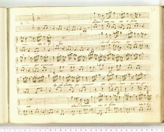 First page of Alma d'amore non ti fidar