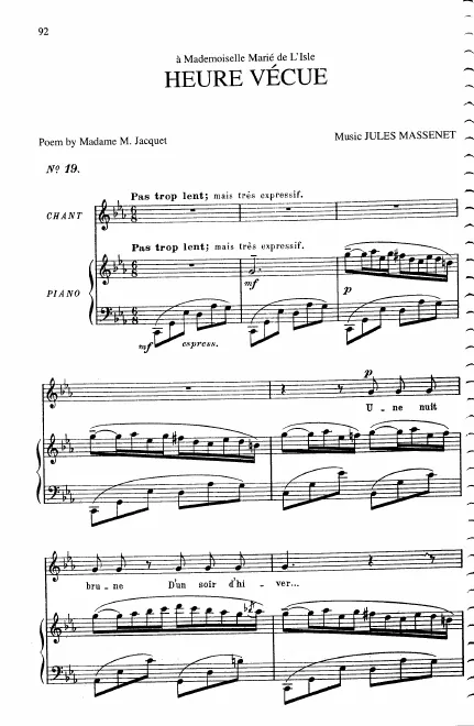 First page of Heure vécue