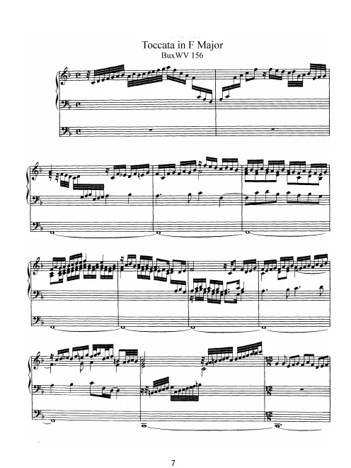 First page of Toccata in F major