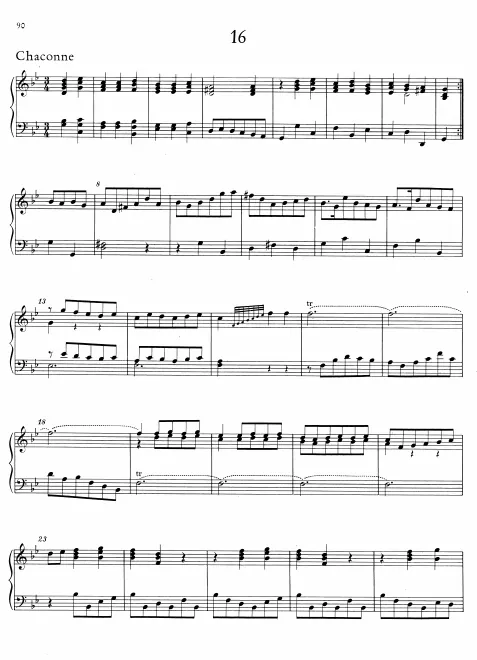 First page of Chaconne
